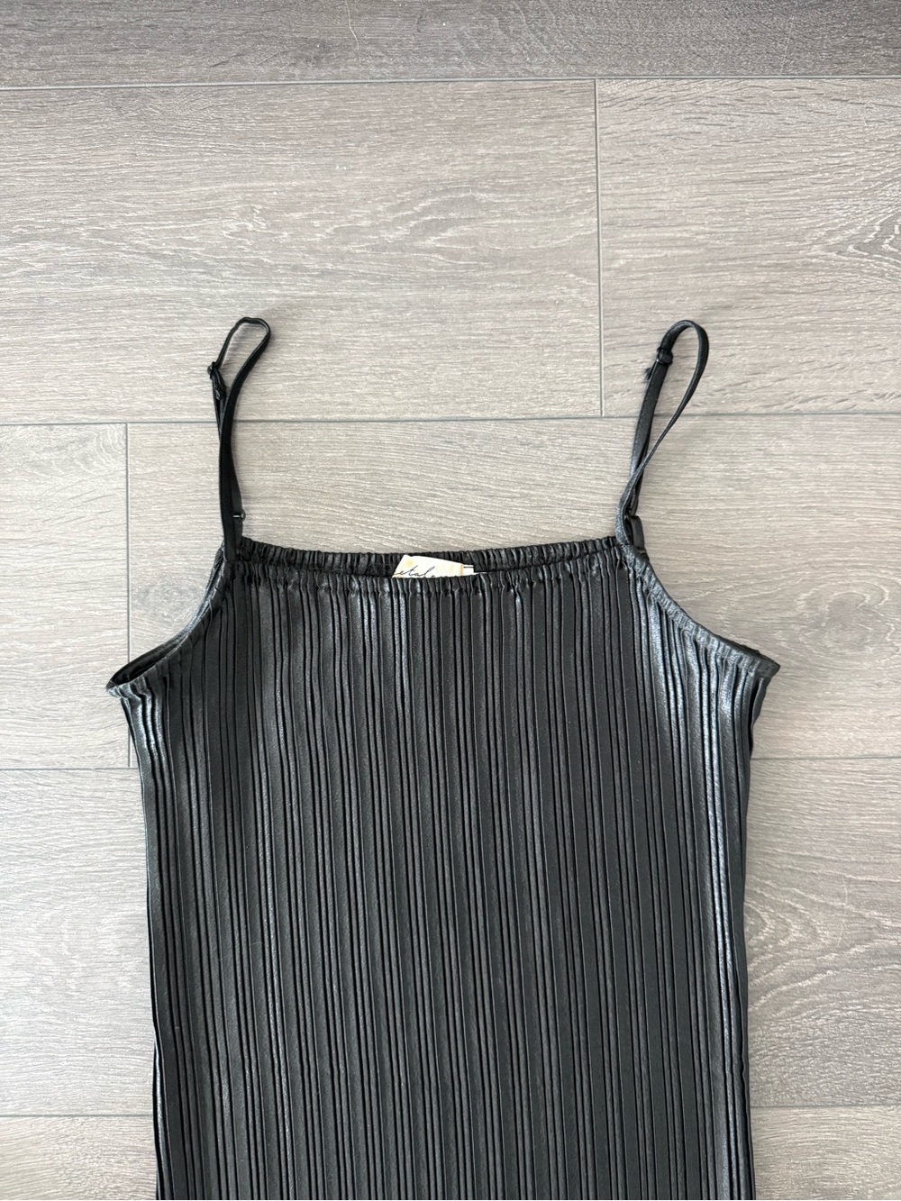 Petal & Pup Black Pleated Camisole dress summer party wedding Small clean - Picture 2 of 4